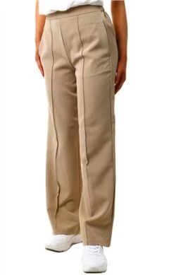 Pieces Silver Mink Bossy Wide Leg Trousers