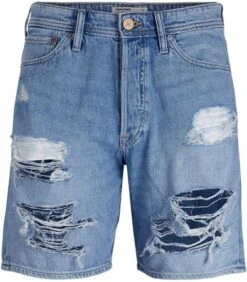 Jack & Jones Blue Denim Chris Orignial Am 235 Denim Shorts