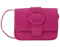 Pieces Purple Alone Croc Across Body Bag