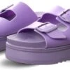 Truffle Lilac Buckle Chunky Sandals