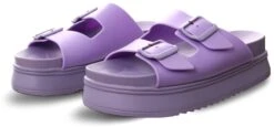 Truffle Lilac Buckle Chunky Sandals