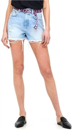 Only Blue / Light Blue Denim Robyn Extra Highwaisted Denim Shorts -Jack & Jones Store 25098 2
