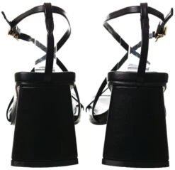 No Doubt Black Block Heel Stap Shoe -Jack & Jones Store 25113 2