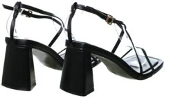 No Doubt Black Block Heel Stap Shoe -Jack & Jones Store 25113 3