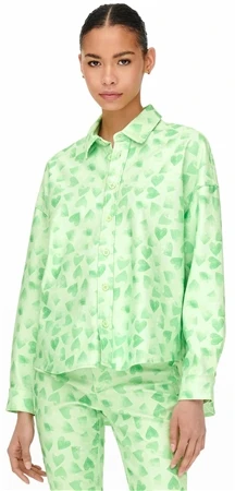 Neon & Nylon Green / Leprechaun Swirl Patterned Shirt