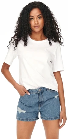 Only Blue / Medium Blue Denim Jagger Mom Fit Denim Shorts