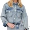 Only Blue / Light Blue Denim Zoe Destroyed Denim Jacket