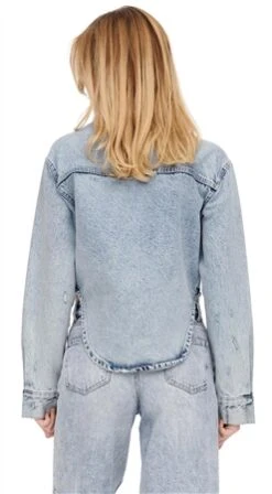Only Blue / Light Blue Denim Zoe Destroyed Denim Jacket -Jack & Jones Store 25232 3