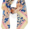 Pieces Peach Cobbler / Floral Saga Square Scarf