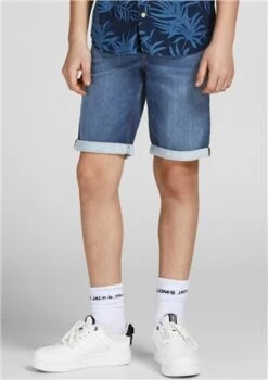 Jack & Jones Blue / Blue Denim Rick Icon Denim Junior Shorts -Jack & Jones Store 25395 3