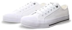 Jack & Jones White / White Canvas Sneakers