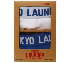 Tokyo Laundry White/Blue Hedworth (2 Pack) Boxer Shorts Set -Jack & Jones Store 25421 3