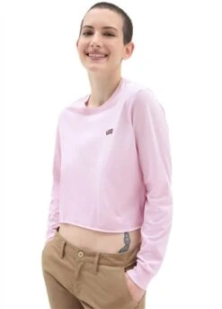 Vans Pink Junior V Long Sleeve T-Shirt