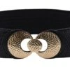 Pieces Black Straw Waist Belt