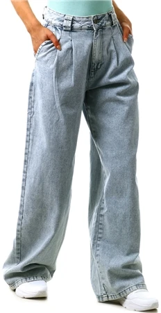 Forever Denim Authentic Blue High Waisted Wide Leg Jean