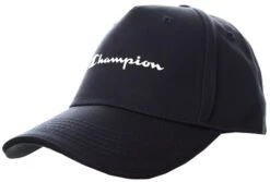Champion Navy Script Logo Organic Cotton Cap