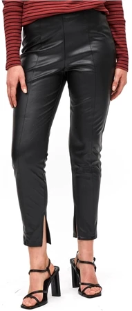 Vila Black Dagmar Coated Leggings