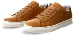 Jack & Jones Cognac / Cappucino Corey Leather Lace Up Shoes
