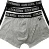 11 Degrees Black White Grey Triple Pack Core Boxer Shorts