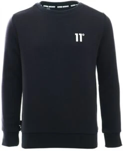 11 Degrees Navy Junior Core Sweatshirt Small Logo