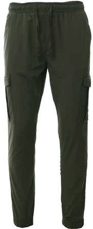 Brave Soul Khaki Cuffed Hem Taslan Cargo Trousers
