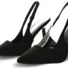 No Doubt Black Pointed Court Shoe