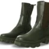No Doubt Khaki Pu Chelsea Zip Boot