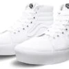 Vans White Sk8-Hi Platform 2.0 Shoes