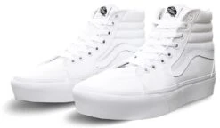 Vans White Sk8-Hi Platform 2.0 Shoes
