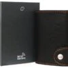 C Secure Black Orange Single Cardholder Wallet