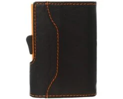 C Secure Black Orange Single Cardholder Wallet -Jack & Jones Store 26002 3