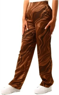 Vila Demitasse Satin High Waisted Trousers