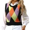 Neon & Nylon Black / Lime Cheri Knitted Vest