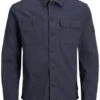 Jack & Jones Blue / Navy Blazer Casual Cotton-Twill Overshirt