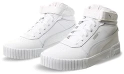 Puma White Carina 2.0 Mid Sneakers