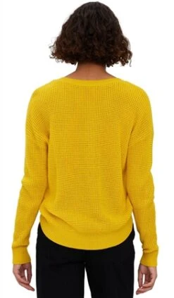 Veromoda Yellow / Spicy Mustard Leanna V-Neck Knitted Pullover -Jack & Jones Store 26088 3