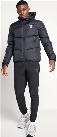 11 Degrees Black Large Panel Puffer Jacket 3 11 Degrees Black Large Panel Puffer Jacket - Image 3