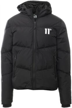 11 Degrees Black Large Panel Puffer Jacket