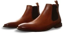 Base London Washed Tan Sikes Leather Chelsea Boot