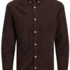 Jack & Jones Brown / Mulch Corduroy Shirt