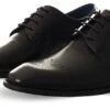Paolo Vandini Black Eton Leather Lace Up Shoes