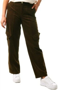 Neon & Nylon Olive / Demitasse Nara Wide Cargo Pant