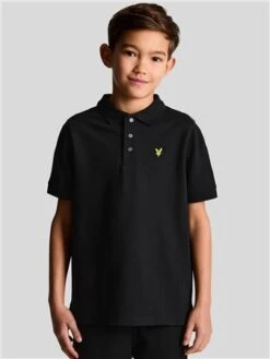 Lyle & Scott True Black Junior Classic Polo Shirt -Jack & Jones Store 26268 3