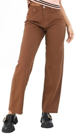 Brave Soul Pale Brown Straight Leg Denim Jeans
