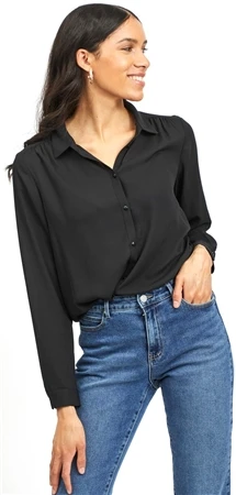 Vila Black Lucy Loose Fit Shirt