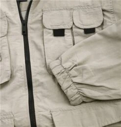 Brave Soul Stone Mesh Lined Drawcord Detail Zip Through Jacket -Jack & Jones Store 26325 2