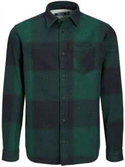 Jack & Jones Trekking Green Junior Rowen Check Comfort Shirt