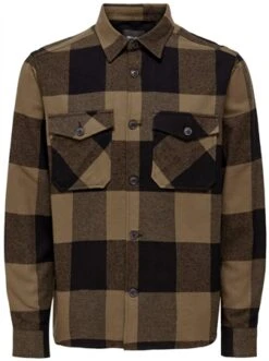 Only & Sons Black / Partridge Regular Fit Shirt Collar Shirt