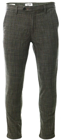 Jack & Jones Brown / Brown Patina Marco Connor Akm Checked Chinos