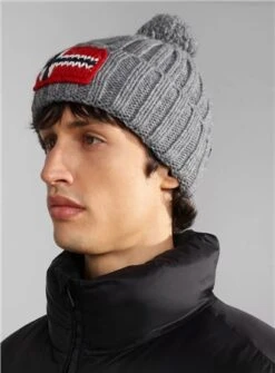 Napapijri Grey Semiury Beanie 7 Napapijri Grey Semiury Beanie -Jack & Jones Store 26401 3